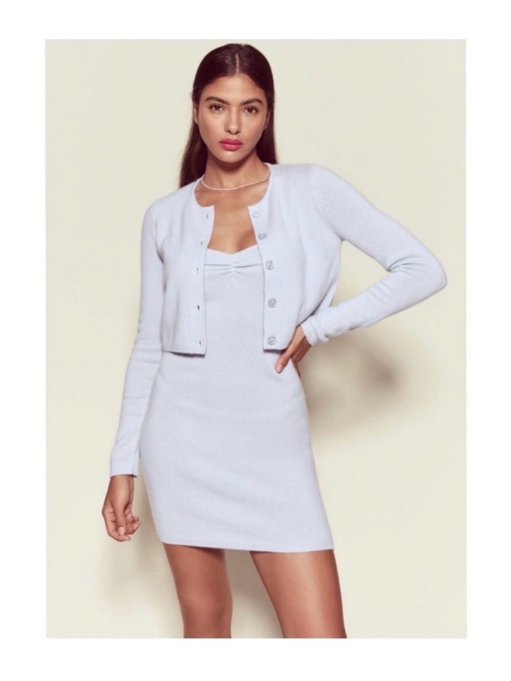 Reformation Isola Cashmere
Dress Cardigan Set (S)